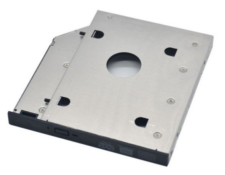 Адаптер SATA III - внутренний корпус для SSD/HDD для ноутбука - optibay (оптибей), 9.5мм, металлический