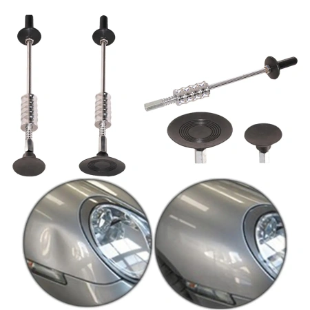 Обратный молоток - инструмент для беспокрасочного удаления и вытягивания вмятин на кузове автомобиля, 2 сильные присоски