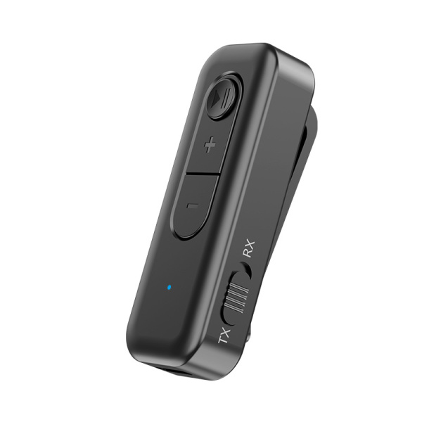 Аудио адаптер Hi-Fi D58 приемник-передатчик (TX/RX) Bluetooth v5.3 - AUX 3.5мм, для дома и автомобиля, громкая связь (handsfree), с клипсой