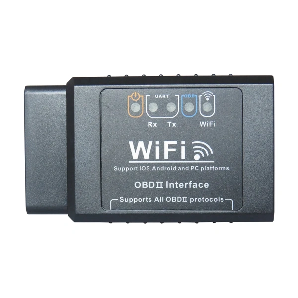 Автосканер ELM327 Wi-Fi OBD2 v1.5 - aдаптер OBDII ver1.5, с индикацией работы, черный Автосканер ELM327 Wi-Fi OBD2 v1.5 - aдаптер OBDII ver1.5, с индикацией работы, черный