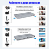 Матричный коммутатор - свитч-сплиттер 4×4 HDMI 4K, jack 3.5mm, SPDIF/Toslink, RS232, EDID, пульт ДУ