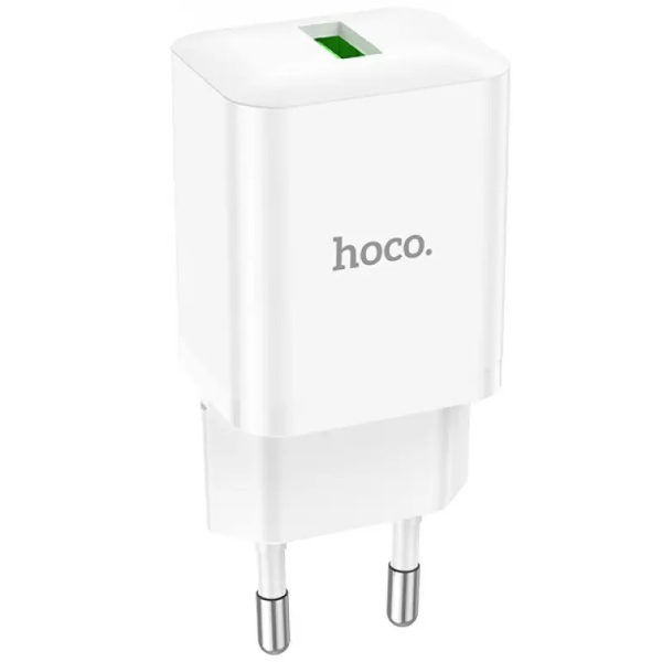 Зарядное устройство сетевое - блок питания HOCO N26, USB QC3.0, белый Зарядное устройство сетевое - блок питания HOCO N26, USB QC3.0, белый