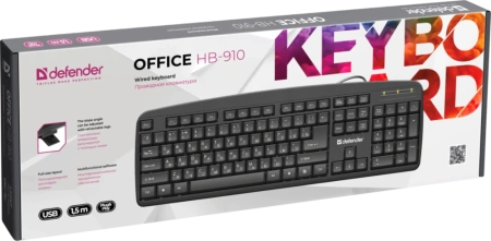 Клавиатура Defender Office HB-910, черный