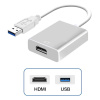 Адаптер - переходник USB3.0 - HDMI, серебро