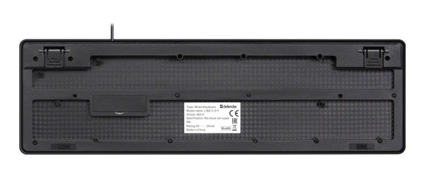 Комплект клавиатура и мышь Defender Line C-511 45511, черный Комплект клавиатура и мышь Defender Line C-511 45511, черный