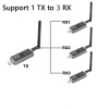 Приемник удлинителя сигнала HDMI v1.4 по Wi-Fi до 150 метров, FullHD 1080p, для проекторов / телевизоров / мониторов, алюминий
