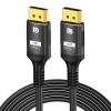 Кабель DisplayPort - DisplayPort v2.1 16K30Hz / 8K60Hz / 4K240Hz, 80Gps, 12 бит, папа-папа, 5 метров, черный