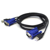 Адаптер - 2-х портовый KVM-переключатель VGA, черный