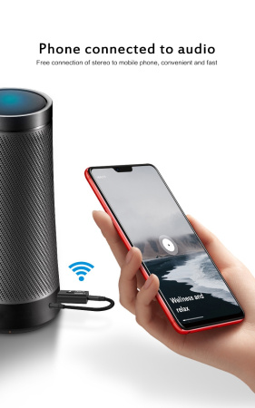 Беспроводной аудио адаптер TR Bluetooth v5.0 RX/TX, черный