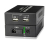 Удлинитель USB2.0 1х2 по оптическому SC кабелю до 10км, комплект, черный