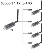 Передатчик удлинителя сигнала HDMI v1.4 по Wi-Fi до 150 метров, FullHD 1080p, для проекторов / телевизоров / мониторов, алюминий