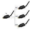 Удлинитель сигнала HDMI по Wi-Fi до 50 метров, активный, FullHD 1080p, комплект 1 передатчик + 3 приемника, черный