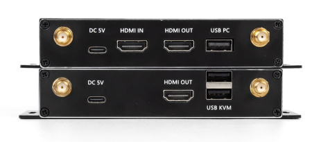 Адаптер - KVM-удлинитель HDMI 4K по Wi-Fi на 200 метров, черный