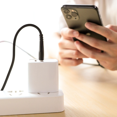 Зарядный USB дата кабель BOROFONE BX37 Lightning, 2.4A, 1м, черный