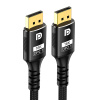 Кабель DisplayPort - DisplayPort v2.1 16K30Hz / 8K60Hz / 4K240Hz, 80Gps, 12bit, папа-папа, 3 метра, в оплетке, черный
