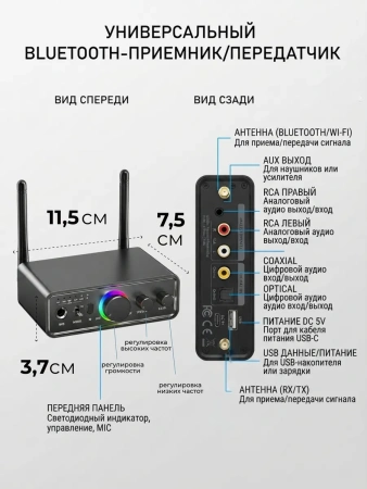 Караоке-система Аудио адаптер Hi-Fi M18, микрофон проводной YS-102 с кабелем XLR - jack 6,35 мм