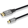 Кабель Mini DisplayPort v1.4 (mDP1.4) – DisplayPort v1.4 (DP1.4) – 8K 60Гц / 4K 144Гц, двунаправленный, оплетка, алюминий, 1 метр