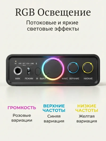 Караоке-система Аудио адаптер Hi-Fi M18, беспроводной микрофон DM-684, комплект: 4 микрофона + приемник