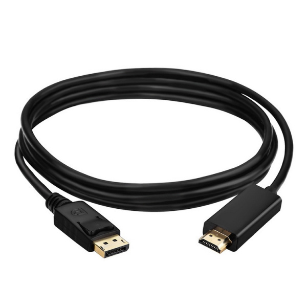 Кабель DisplayPort - HDMI, FullHD 1080p, папа-папа, 1,8 метра, черный Кабель DisplayPort - HDMI, FullHD 1080p, папа-папа, 1,8 метра, черный