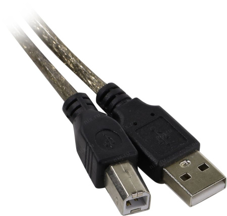 Кабель USB2.0 - USB-B, папа-папа, с усилителем, 20 метров, черный