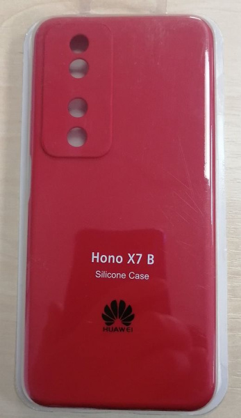 Чехол - бампер для HONOR X7b, Bingo Silicone Case, красный