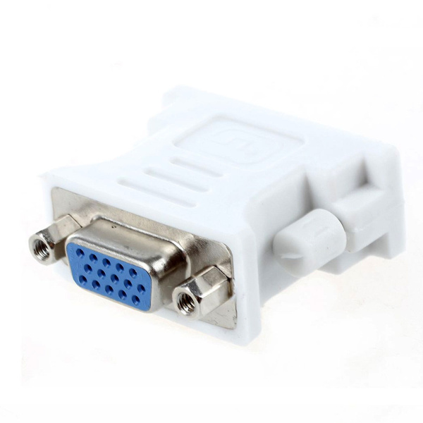 Адаптер - переходник DVI-I - VGA, папа-мама, белый Адаптер - переходник DVI-I - VGA, папа-мама, белый