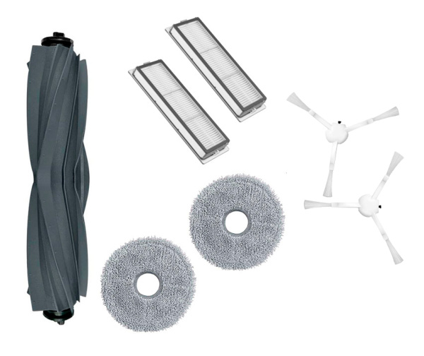 Набор аксессуаров для робота-пылесоса Dreame L10s Pro Gen 2 (RLL42SDA), белые щетки