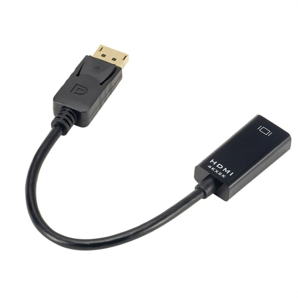Адаптер - переходник DisplayPort - HDMI 4K, черный Адаптер - переходник DisplayPort - HDMI 4K, черный
