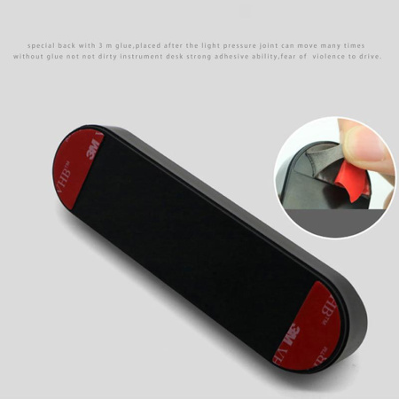 Автовизитка - табличка с номером телефона в автомобиль, пластик, черный