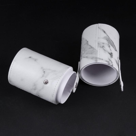 Профессиональный набор косметических кистей для дневного и вечернего макияжа (кисть для бровей, для теней, для контуринга, бочонок), 10 штук, темный