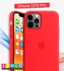 Чехол - бампер для Apple iPhone 12/12 Pro, Bingo Silicone Case, красный
