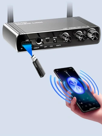 Караоке-система Аудио адаптер Hi-Fi LY18, микрофон проводной YS-102 с кабелем XLR - jack 6,35 мм