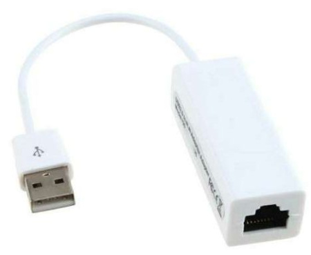 Адаптер - переходник USB - RJ45 (LAN) до 10 Мбит/с, белый