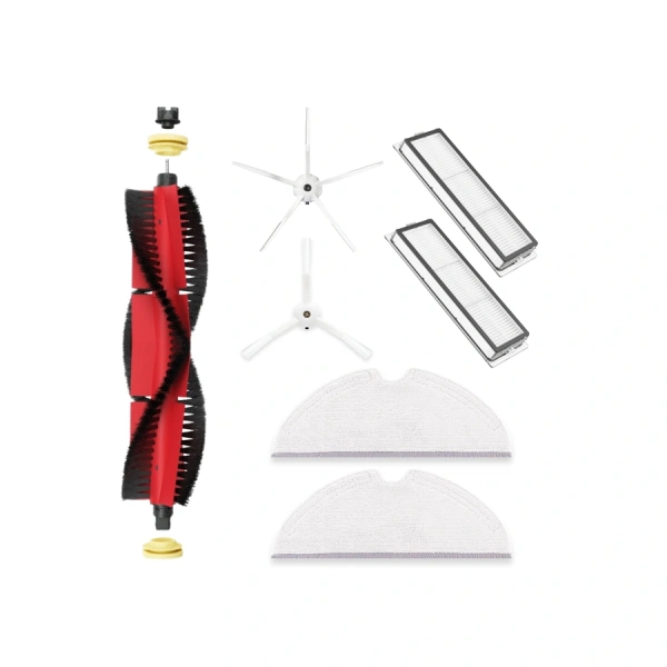 Набор аксессуаров Medium для робота-пылесоса Roborock S5, основная щетка с роликами, белые боковые щетки Набор аксессуаров Medium для робота-пылесоса Roborock S5, основная щетка с роликами, белые боковые щетки