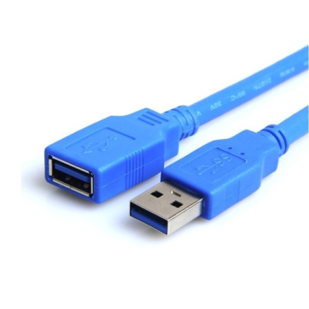 Кабель - удлинитель USB3.0, папа-мама, 0,3 метра, синий
