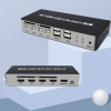 Адаптер - 4-х портовый KVM-переключатель 4K HDMI USB, черный