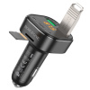 Автомобильный Bluetooth FM-проигрыватель - MP3 плеер BOROFONE BC43, 1А, 2 USB, картридер TF, черный