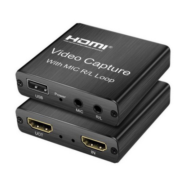 Карта видеозахвата USB - HDMI, ver.04, черный Карта видеозахвата USB - HDMI, ver.04, черный