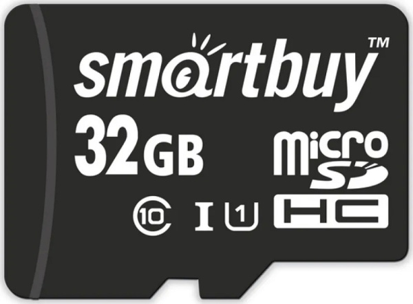 Карта памяти MicroSDHC 32Gb SmartBuy (SB32GBSDCL10-01), класс 10, SD-адаптер Карта памяти MicroSDHC 32Gb SmartBuy (SB32GBSDCL10-01), класс 10, SD-адаптер
