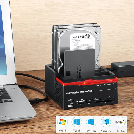 Док-станция - адаптер для жестких дисков USB3.0 - IDE/2xSATA, model 893U3