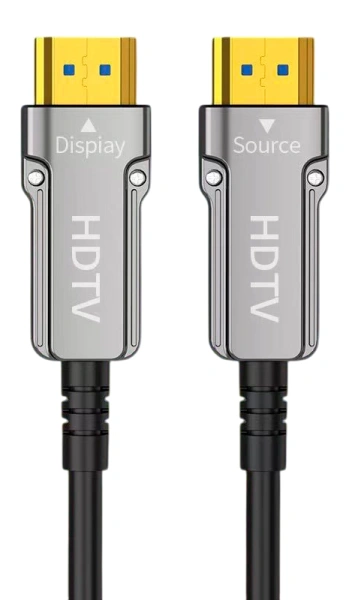 Кабель оптический HDMI v2.2 UltraHD 16K 60Гц / 8K 120Гц / 4K 144Гц, поддержка HDR, ARC, 96 Гбит/с, 50 метров, черный Кабель оптический HDMI v2.2 UltraHD 16K 60Гц / 8K 120Гц / 4K 144Гц, поддержка HDR, ARC, 96 Гбит/с, 50 метров, черный