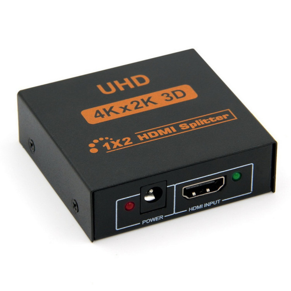 Адаптер - разветвитель - сплиттер 1×2 HDMI, UltraHD 4K 3D, активный, черный Адаптер - разветвитель - сплиттер 1×2 HDMI, UltraHD 4K 3D, активный, черный