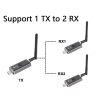 Приемник удлинителя сигнала HDMI v1.4 по Wi-Fi до 150 метров, FullHD 1080p, для проекторов / телевизоров / мониторов, алюминий