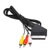 Кабель 3x RCA (AV, тюльпаны) – SCART, 1,8 метра