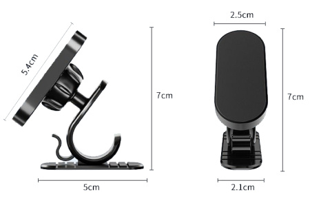 Автомобильный магнитный держатель для телефона на панель MOD06, черный