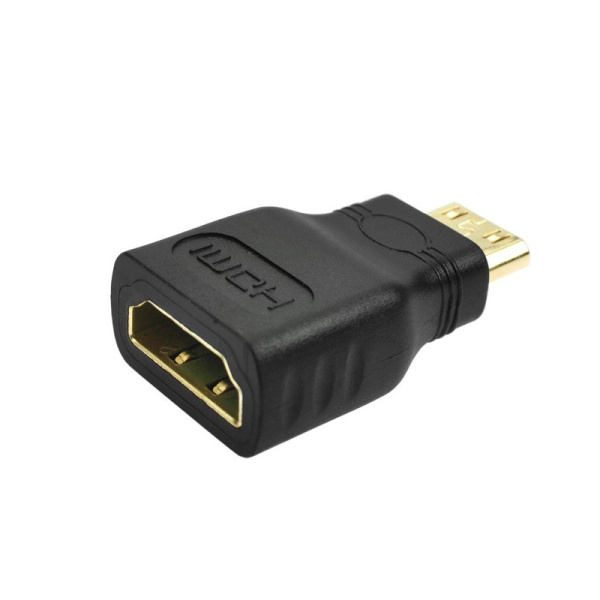 Адаптер - переходник MiniHDMI - HDMI, черный Адаптер - переходник MiniHDMI - HDMI, черный