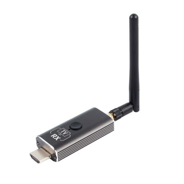 Приемник удлинителя сигнала HDMI v1.4 по Wi-Fi до 150 метров, FullHD 1080p, для проекторов / телевизоров / мониторов, алюминий