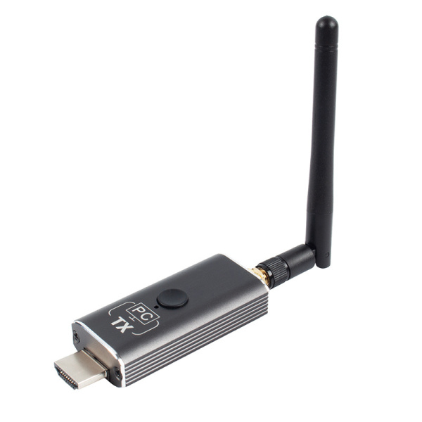 Передатчик удлинителя сигнала HDMI v1.4 по Wi-Fi до 150 метров, FullHD 1080p, для проекторов / телевизоров / мониторов, алюминий