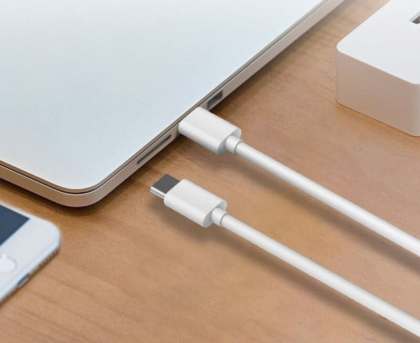Дата-кабель для быстрой зарядки USB-C - USB-C PD 60W 3A, 2 метра, белый Дата-кабель для быстрой зарядки USB-C - USB-C PD 60W 3A, 2 метра, белый