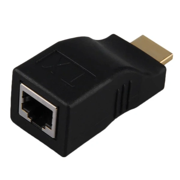 Удлинитель сигнала HDMI по витой паре RJ45 (LAN) до 30 метров, пассивный, комплект Удлинитель сигнала HDMI по витой паре RJ45 (LAN) до 30 метров, пассивный, комплект